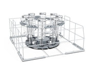 Winterhalter bottle racks UC-M, L, XL in black, 500x500x200mm for organizing bottles in commercial kitchens.