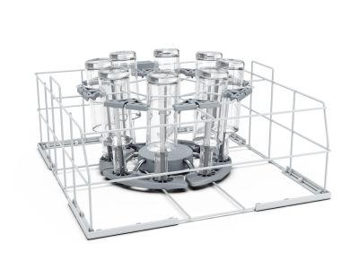 Winterhalter bottle racks UC-M, L, XL in black, 500x500x200mm for organizing bottles in commercial kitchens.