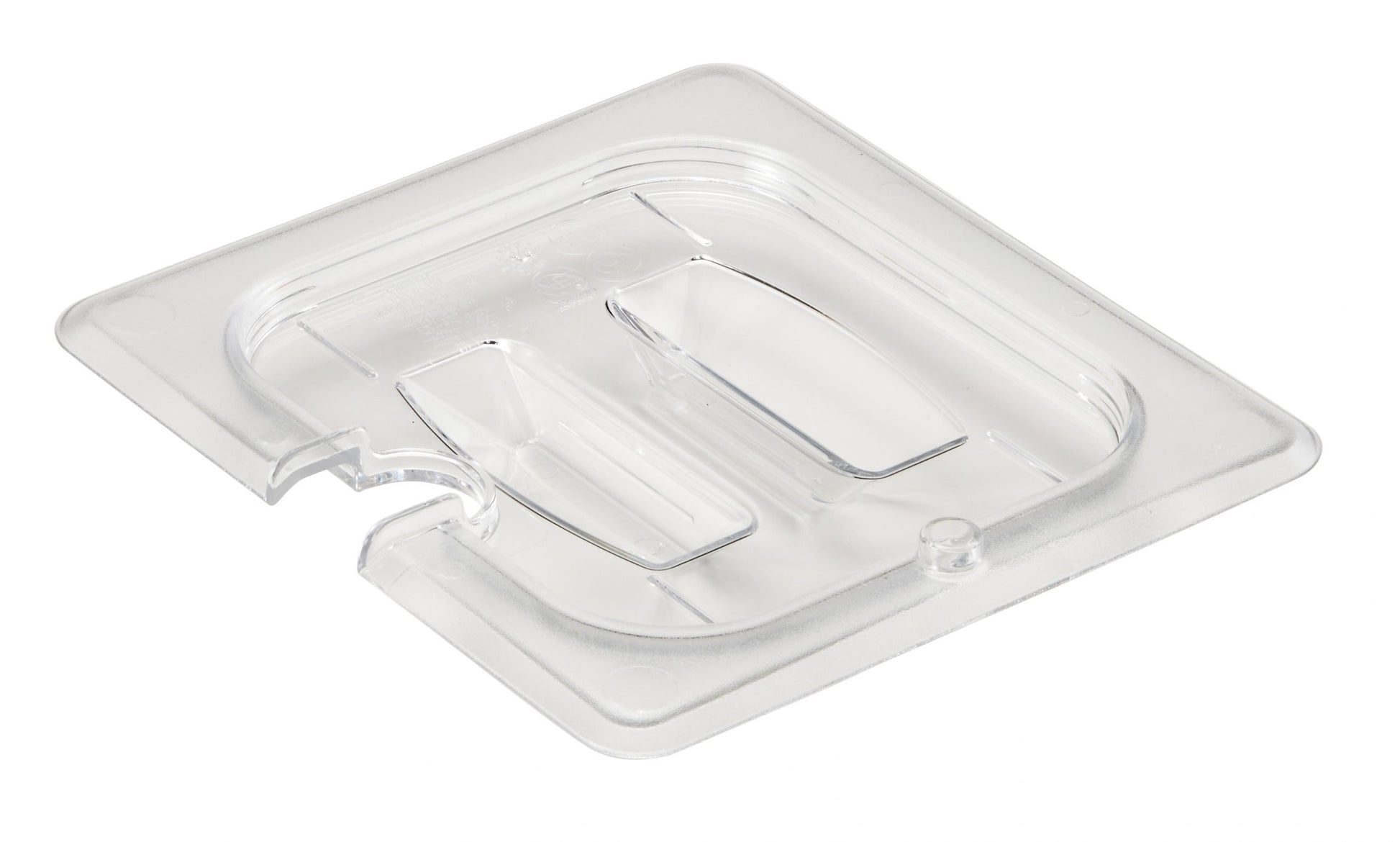 CAMBRO GN 1/6 Cover W/Handle Notch - Clear Box of 6 - Hospitality Connect