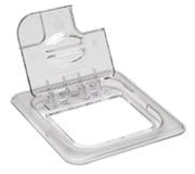 CAMBRO GN 1/6 Hinged Cover Notched-Clear Box of 6 - Hospitality Connect