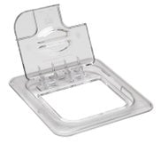 CAMBRO GN 1/6 Hinged Cover Notched-Clear Box of 6 - Hospitality Connect