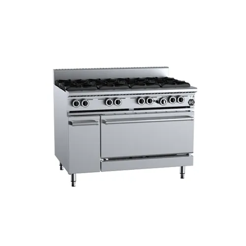 B&S Black Eight Burner Oven OV-SB8.