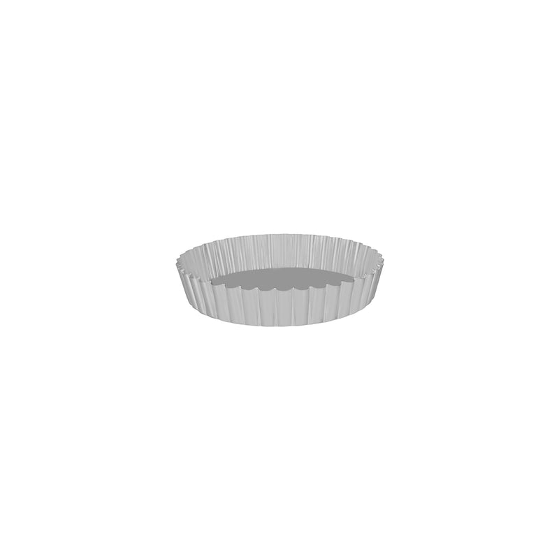 CAKE PAN-ROUND FLUTED 250x47mm LOOSE BASE