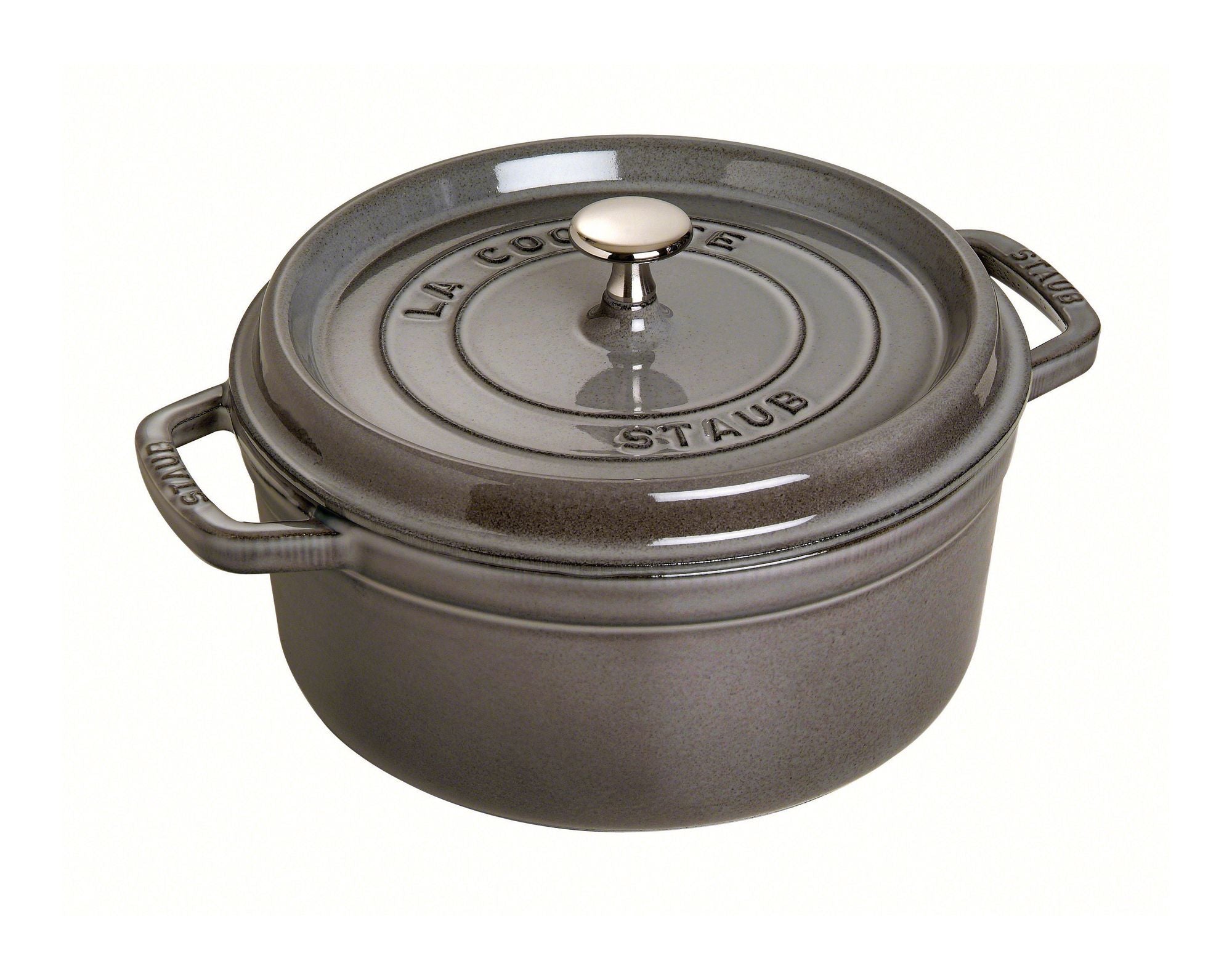 STAUB Round Cocotte  18cm Graphite - Hospitality Connect