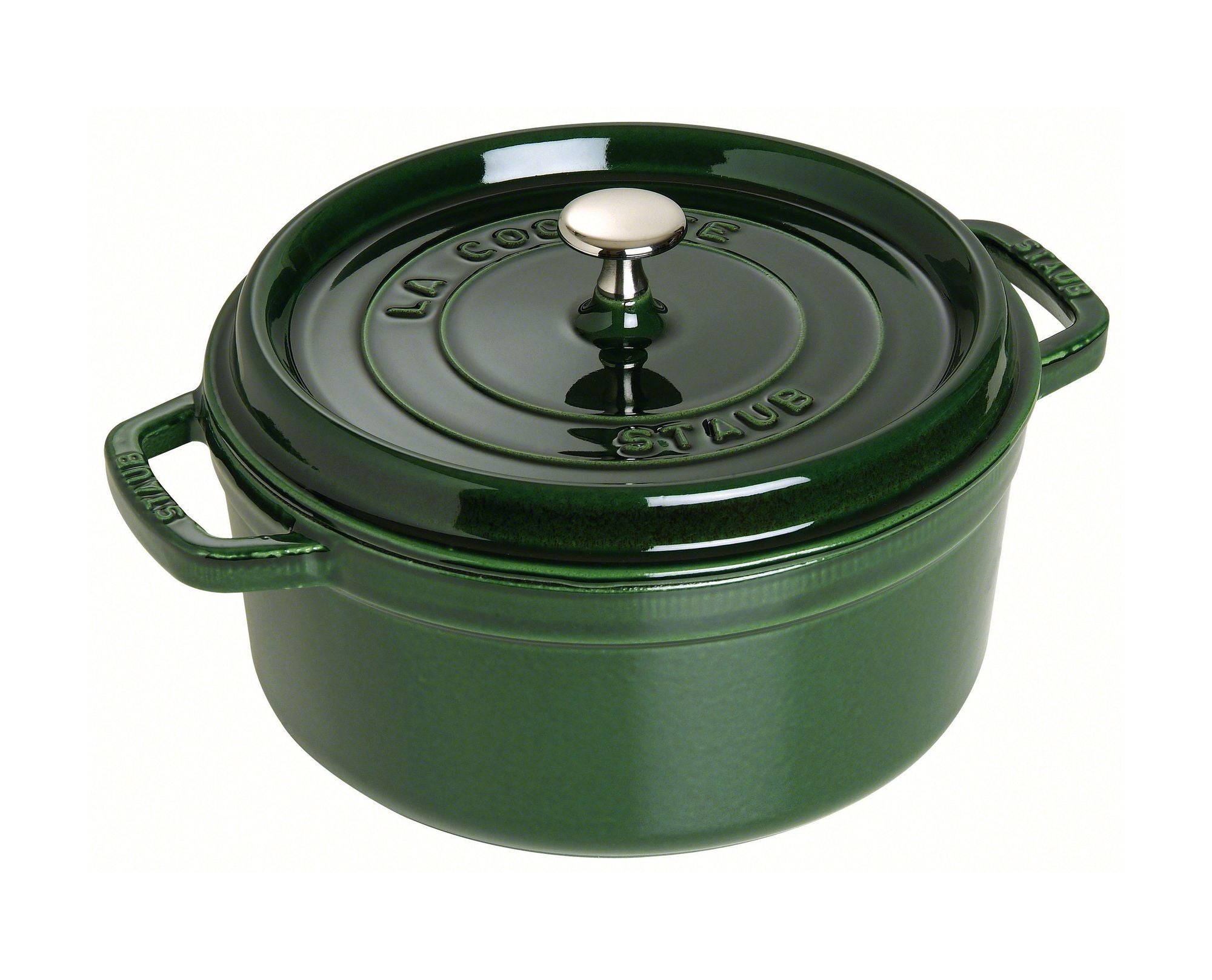 STAUB Round Cocotte  28cm Basil Green - Hospitality Connect