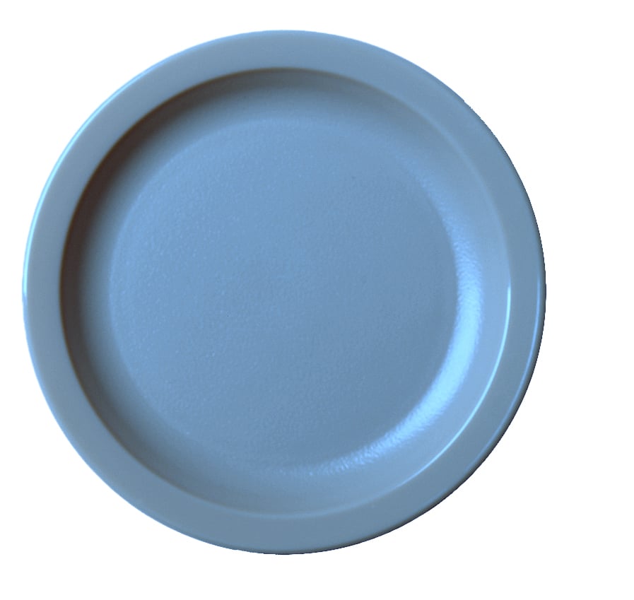 CAMBRO Camwear Plate 16.5cm Narrow Rim Slate Blue Box of 12 - Hospitality Connect