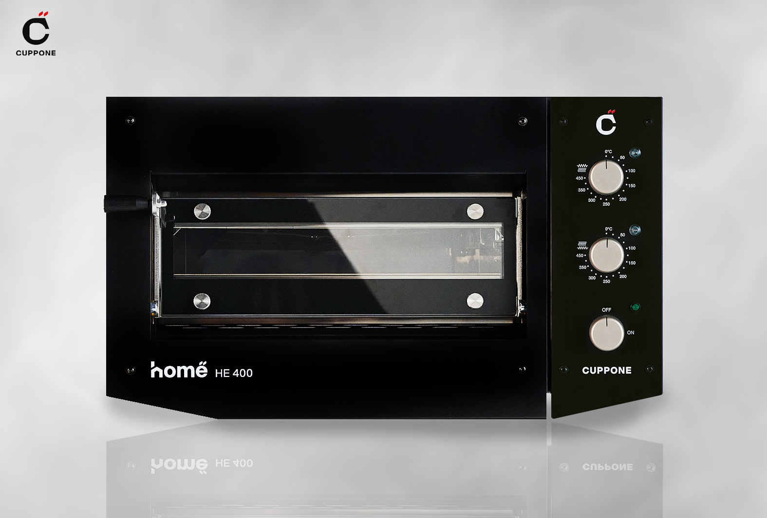 Cuppone HE400TM SINGLE PIZZA COUNTERTOP OVEN DIAL CONTROLS, REFRACTORY STONE BASE