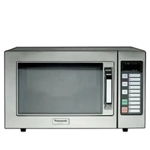 Panasonic medium duty flat bed 22L microwave oven with 1000W power, featuring a sleek design and easy-to-use control panel.