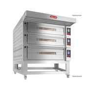 Zanolli Teorema Polis 6/MC26-1/MC18-2 Multi-height Triple Deck Bakery Oven – POM6E06A-1+POM6E04A-1