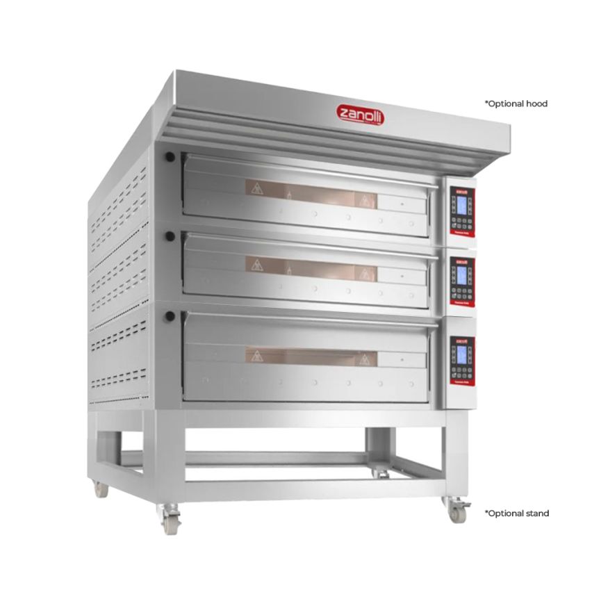 Zanolli Teorema Polis 6/MC26-1/MC18-2 Multi-height Triple Deck Bakery Oven – POM6E06A-1+POM6E04A-1