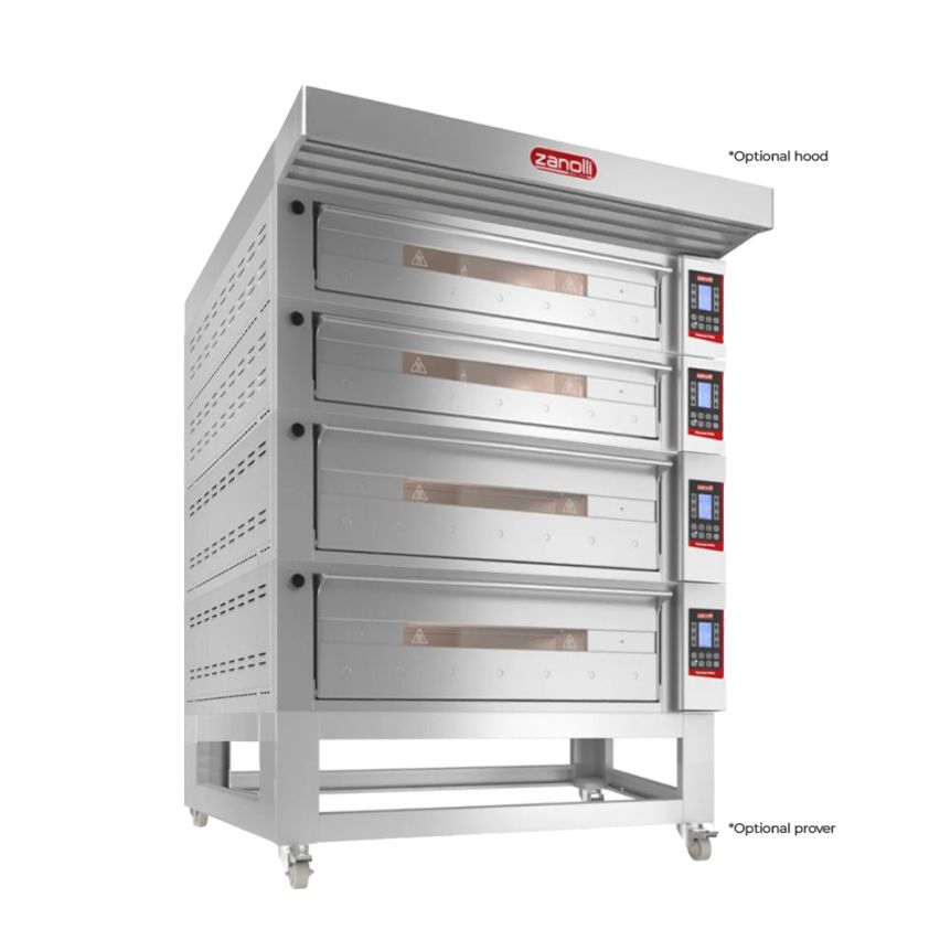 Zanolli Teorema Polis 6/MC26-2/MC18-2 Multi-height Quadtriple Deck Bakery Oven – POM6E06A-2+POM6E04A-2