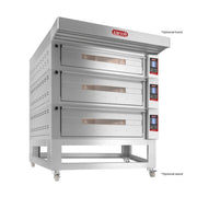 Zanolli Teorema Polis 6/MC26-2/MC18-1 Multi-height Triple Deck Bakery Oven – POM6E06A-2+POM6E04A-1