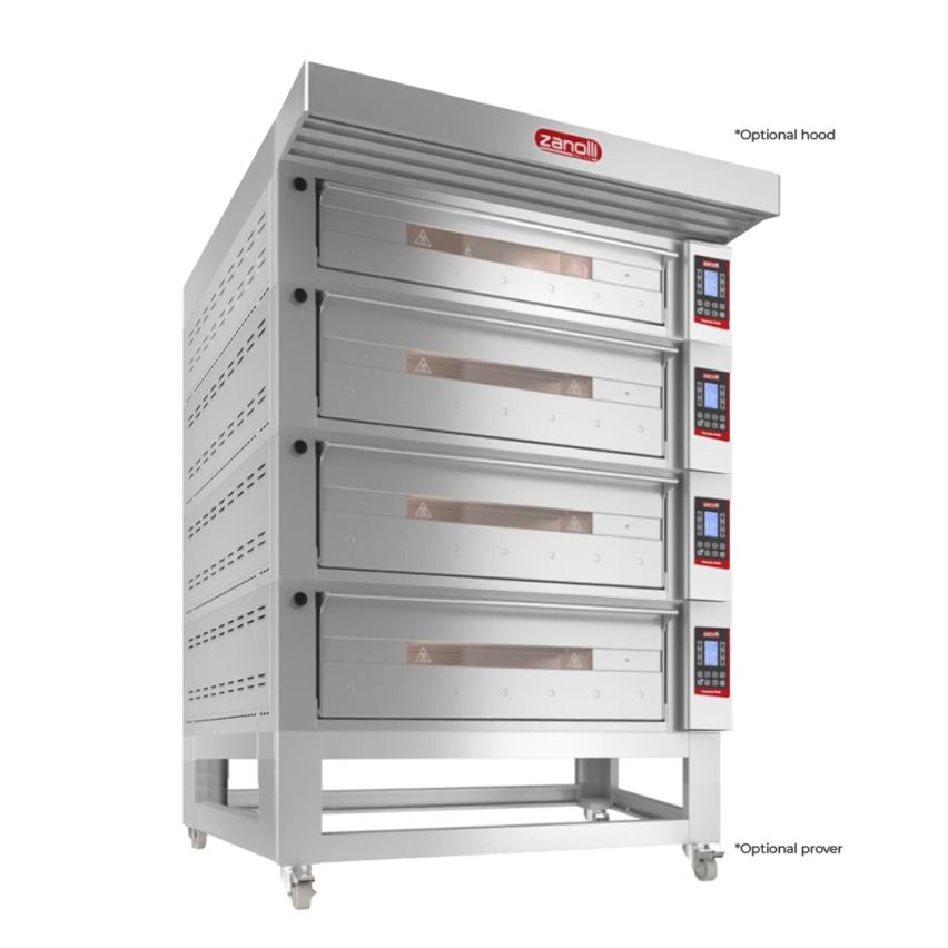 Zanolli Teorema Polis 6/MC26-3/MC18-1 Multi-height Quadtriple Deck Bakery Oven – POM6E06A-3+POM6E04A-1