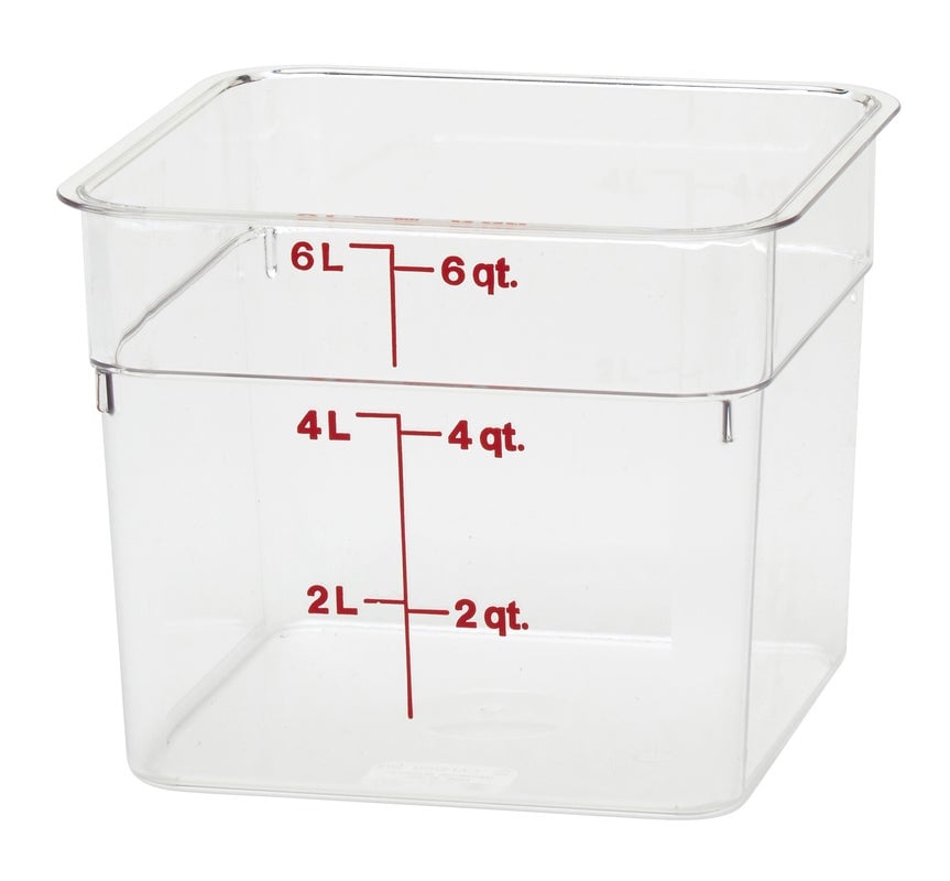 Cambro Camwear Storage Container 5.7L - Clear Box of 6 - Hospitality Connect