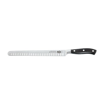 Victorinox Grand Maitre Slicing Knife, Fluted Edge 26cm - Black - Hospitality Connect