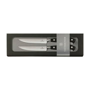 Victorinox Grand Maitre Steak and Pizza Knife 2 Piece Set, Wavy Edge 11cm - Black - Hospitality Connect