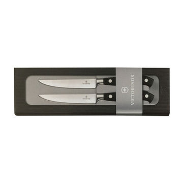 Victorinox Grand Maitre Steak Knife 2 Piece Set, Straight Edge 11cm - Black - Hospitality Connect