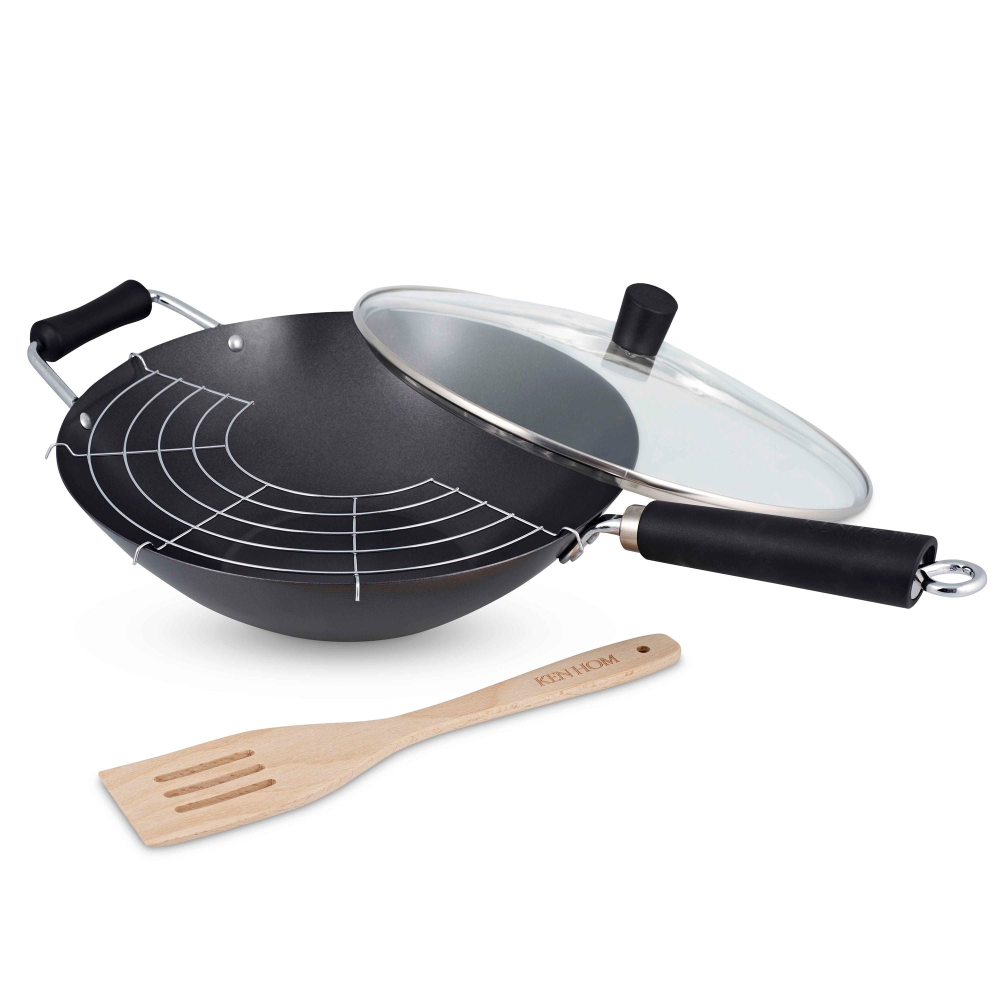 KEN HOM Non-Stick Carbon Steel 31cm - 4pc Set - Hospitality Connect