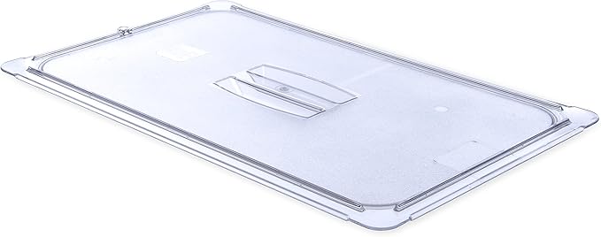 Carlisle StorPlus Clear Polycarbonate 1/1 Handled Lid, Unnotched 327mm x 527mm x 22mm - Pack of 6 10210U07 - Hospitality Connect