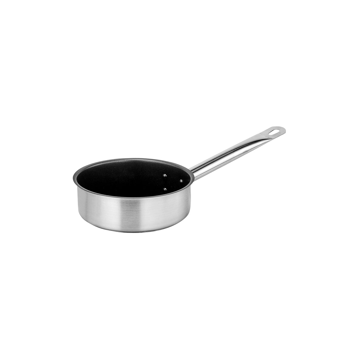 FORCE NON STICK SAUTE PAN w/LID 180x65mm SS TRI-PLY 1.6lt