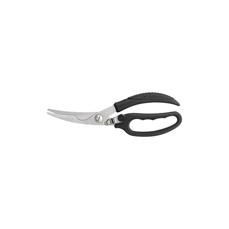 CHEF INOX POULTRY SHEARS w/BLACK PP&TPR HDL 230mm