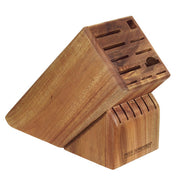 PEER SORENSEN 17 Slot Knife Block , 26 x 11 x 22cm Acacia - Hospitality Connect