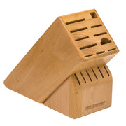 PEER SORENSEN 17 Slot Knife Block , 26 x 11 x 22cm Beechwood - Hospitality Connect