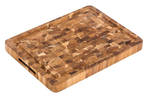 TEAKHAUS Butcher Block Carving & Cutting Board, 42 x 30.5 x 3.8 Teak 77030 - Hospitality Connect