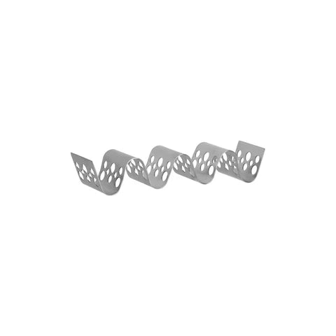 CHEF INOX CONEY IS 3-4 TACO HOLDER w/PATTERN S/S 191x55x36mm Box Of 12 - Hospitality Connect
