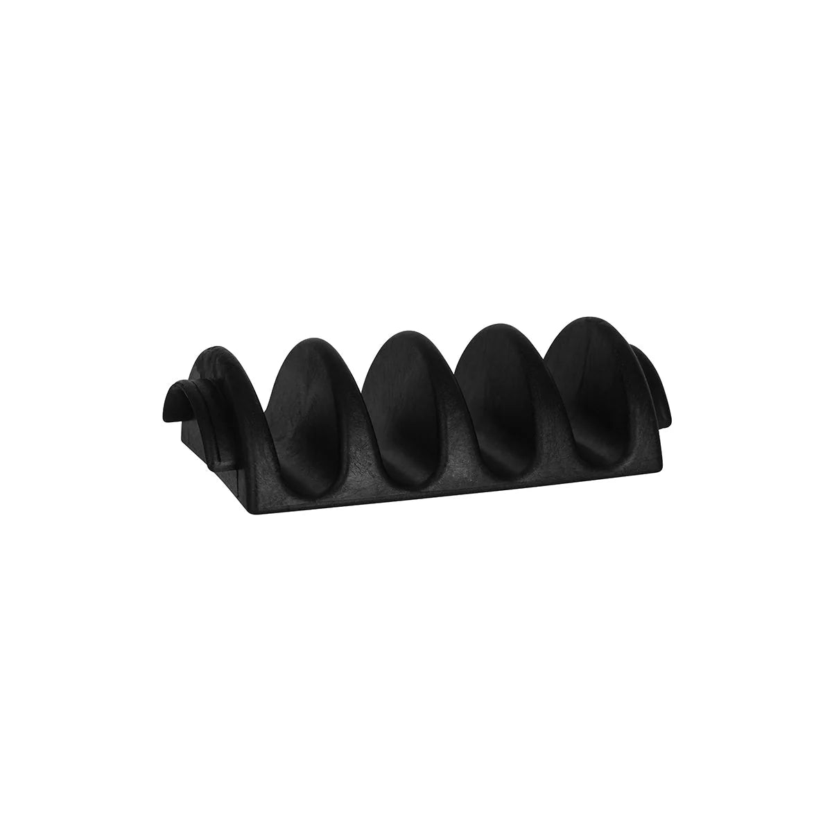 CONEY ISLAND 4 TACO HOLDER PP 232x130x63mm BLACK - Hospitality Connect