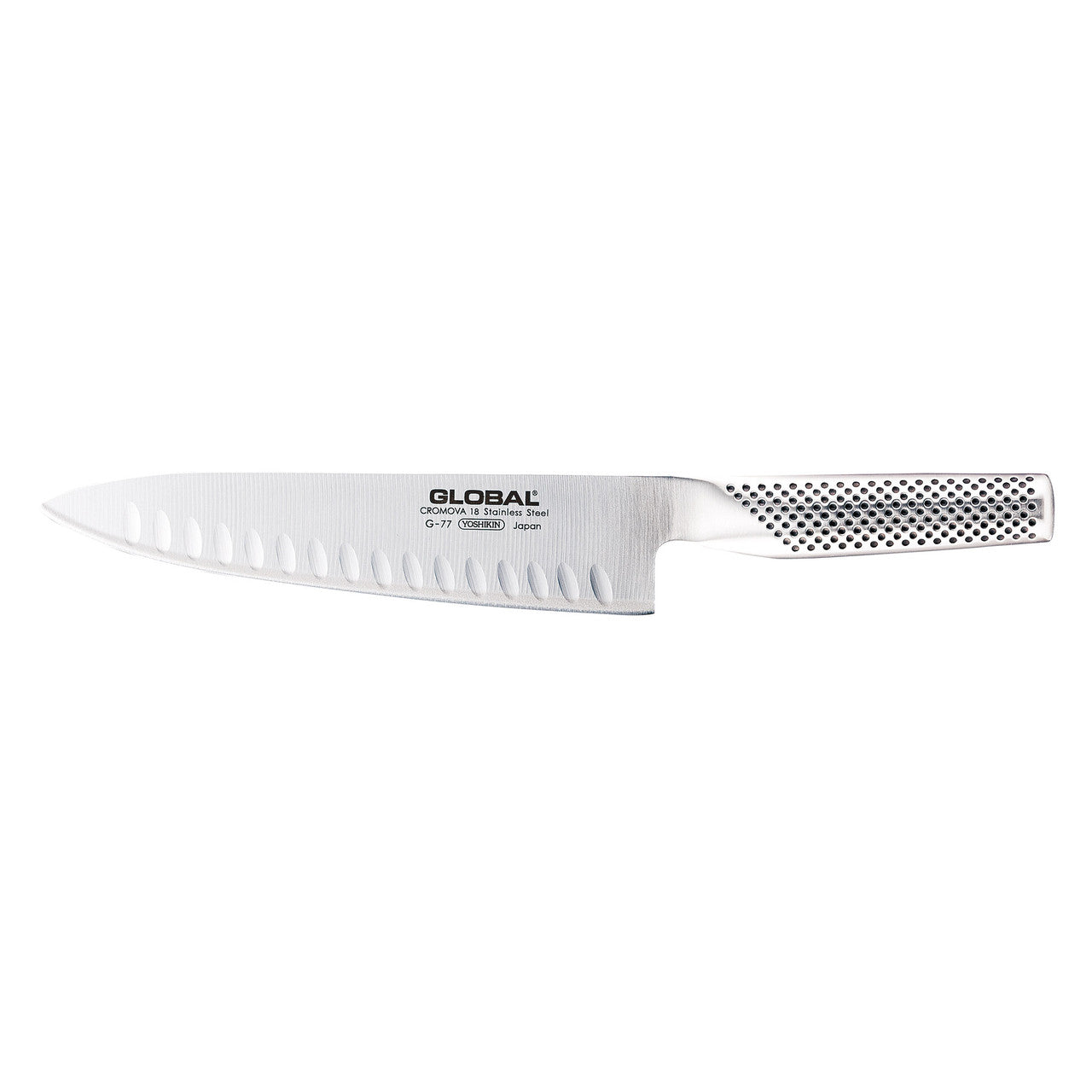 Global Cooks Knife - Fluted Blade, 20cm - Hospitality Connect