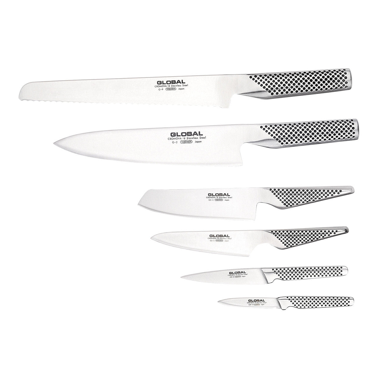 Global Ikasu 7 Piece Knife Block Set - Hospitality Connect