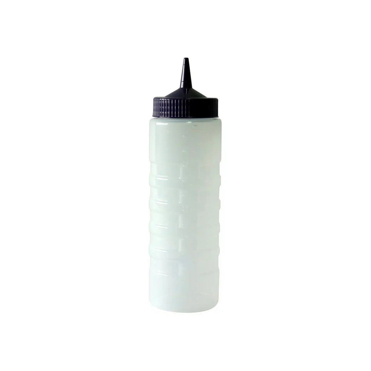 KH SAUCE BOTTLE 750ml GRADUATED CLEAR BODY PURPLE TOP