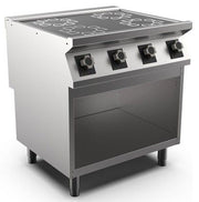 Mareno M1 90 Series 4 Zone ceramic hotplate cook top on open stand - Hospitality Connect