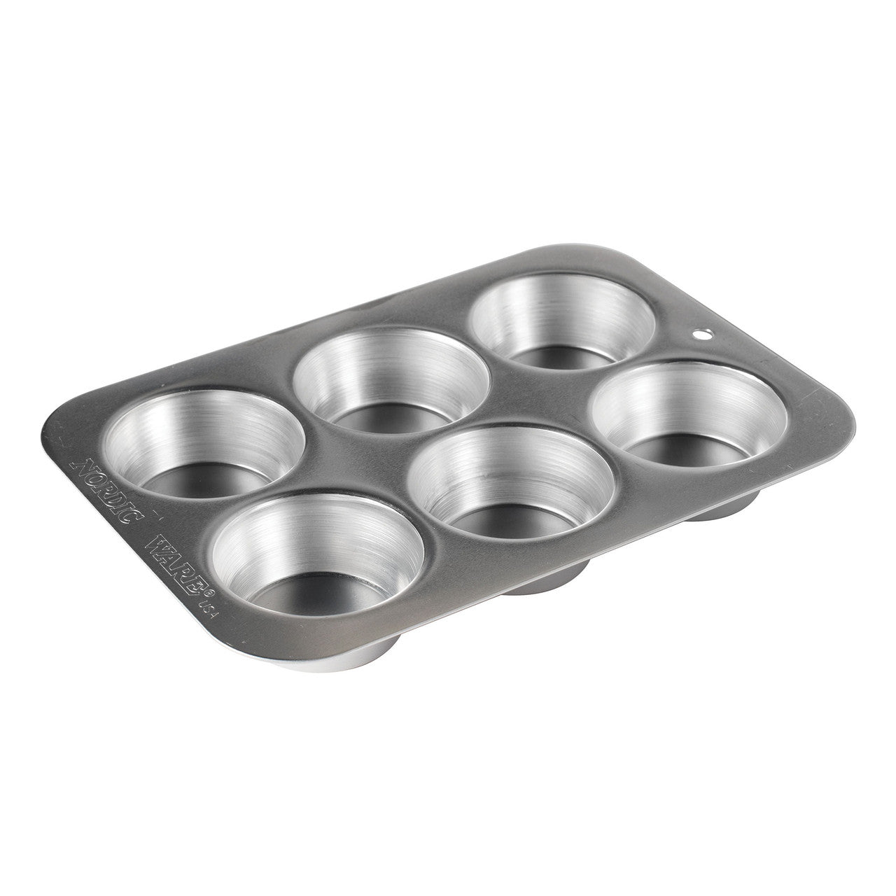 Nordic Ware  6-Cup Muffin Pan, 25.5 x 18 x 3.5cm - Aluminium - Hospitality Connect