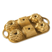 Nordic Ware USA Geo Bundtlette Pan, 30 x 18.5 x 3.5cm - Cast Aluminium - Hospitality Connect