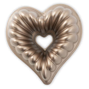 Nordic Ware USA Elegant Heart Bundt Pan, 28 x 26.5 x 10cm - Cast Aluminium - Hospitality Connect