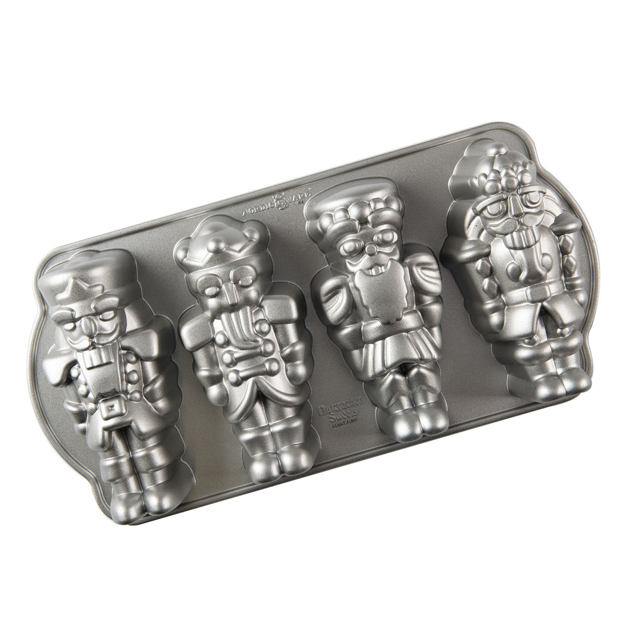Nordic Ware USA Nutcracker Sweets Cakelet Pan, 35.5 x 17.5 x 6.5cm - Cast Aluminium - Hospitality Connect