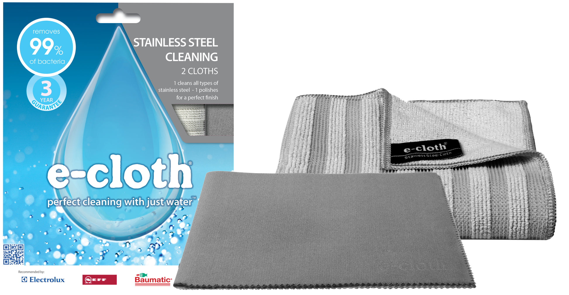 ECloth Stainless Steel Cloth Twin Pack - Hospitality Connect