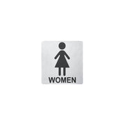 CHEF INOX WALL SIGN "WOMEN" 130x130mm S/S PACK OF 2 - Hospitality Connect
