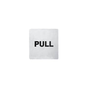 CHEF INOX WALL SIGN "PULL" 110x110mm S/S PACK OF 2 - Hospitality Connect