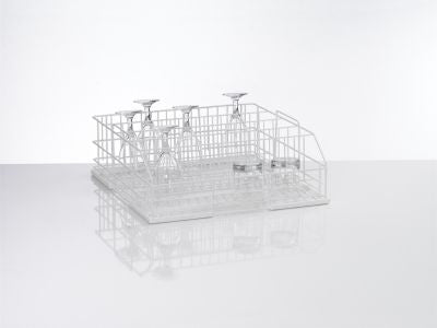 Winterhalter washing basket with 500 x 500 x 152mm dimensions, durable plastic container for dishwashing and kitchen use.