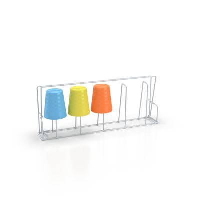 Winterhalter reusable cup insert, 472x77x194mm, designed for cup racks and storage in commercial dishwashing systems.