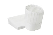 MEGA-CHEF ® DISPOSABLE CHEF HATS ADJUSTABLE WHITE (10 PACK)