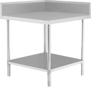 KitchenKnock Corner Bench with Splash Wall & Undershelf - Hospitality Connect