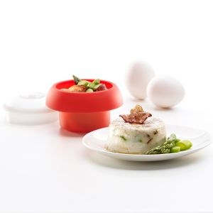 Lekue Microwave OVO Egg Cooker Cylinder Red 100ml - Hospitality Connect