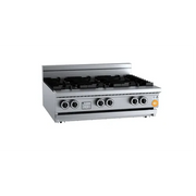K + Six Burner Bench Mounted Boiling Top KBT-SB6BM. - Hospitality Connect