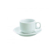 VITROCERAM STACKABLE CUP-225ml (SAUCER 900020) WHITE Box of 12 - Hospitality Connect