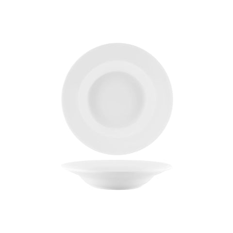VITROCERAM PASTA BOWL-230mm WIDE RIM WHITE Box of 12
