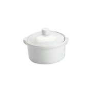 VITROCERAM CASSEROLE-ROUND WITH COVER 2.0lt WHITE - Hospitality Connect